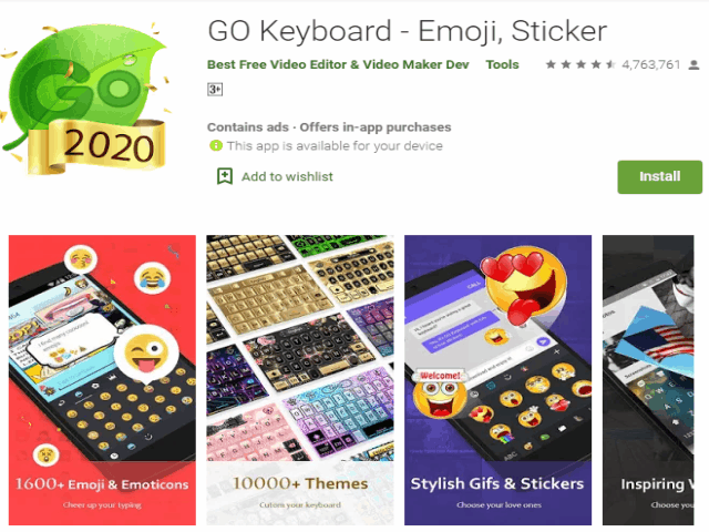 GO Keyboard - Emoji, Sticker