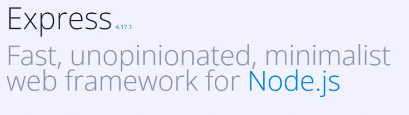 Best Node JS Frameworks for Web Apps in 2022 ExpressJS